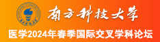 日韩三级精品大操屏南方科技大学医学2024年春季国际交叉学科论坛